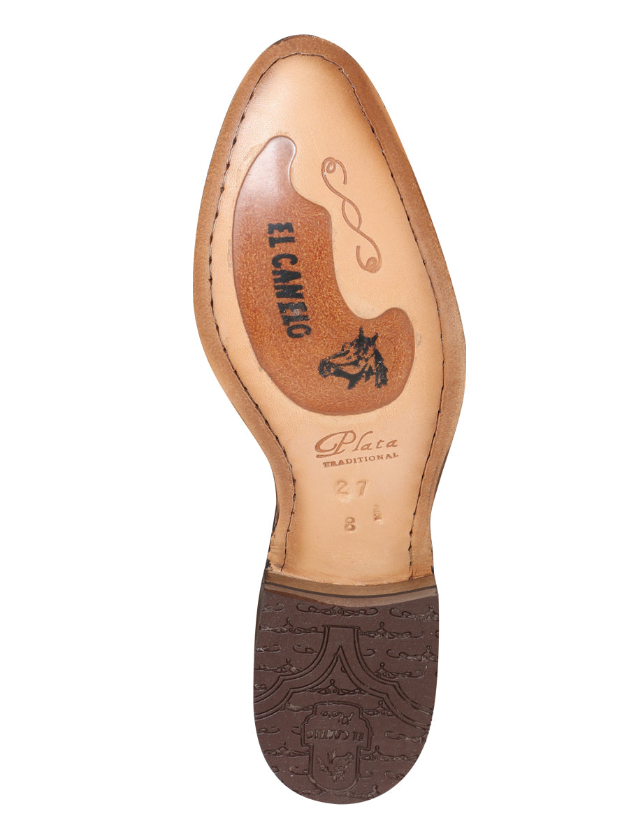 El Canelo Charro Ankle Boot - Nobuck Topo Cowhide Leather 231