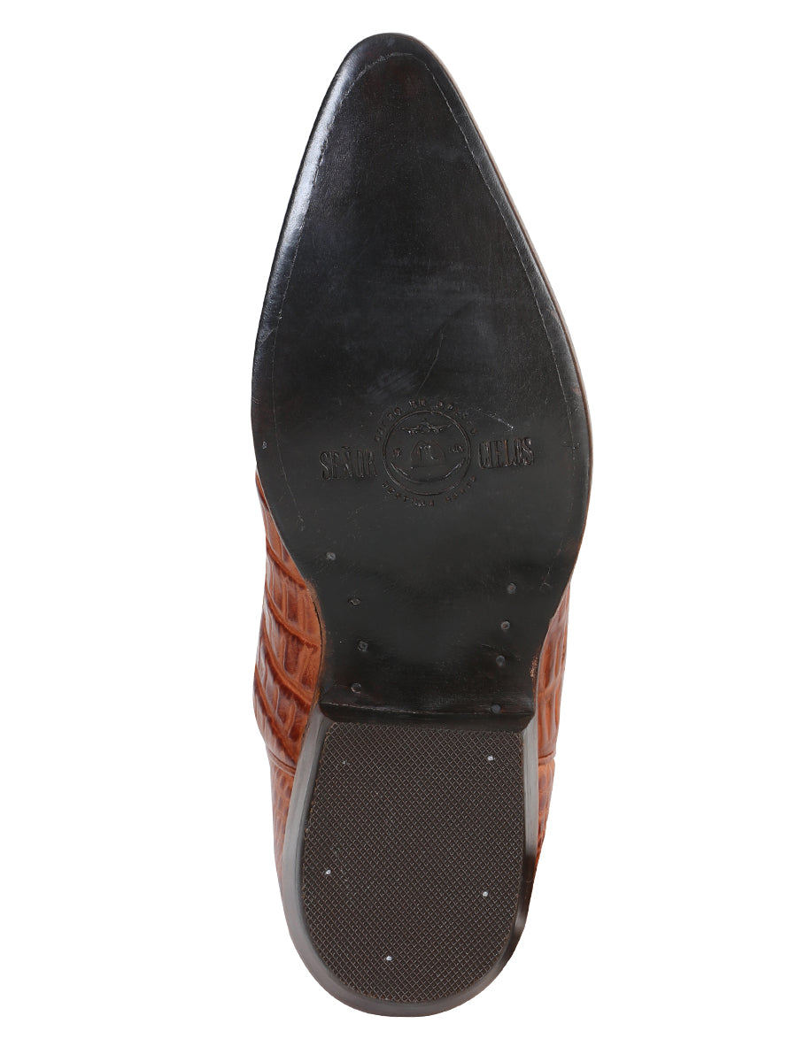 Cowboy boot El Senor de los Cielos - Caiman - Cognac 40841
