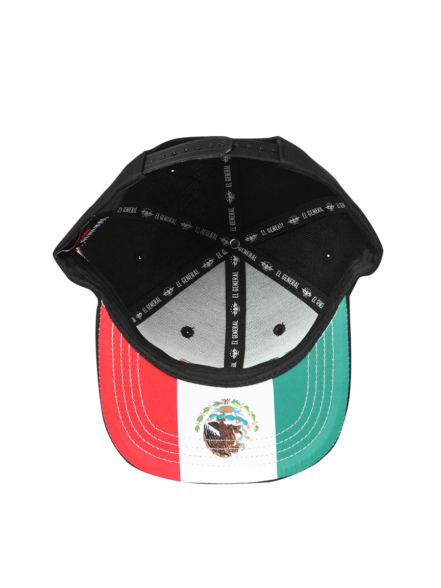 El General Aguila Tricolor Cap - Black Fabric 44376