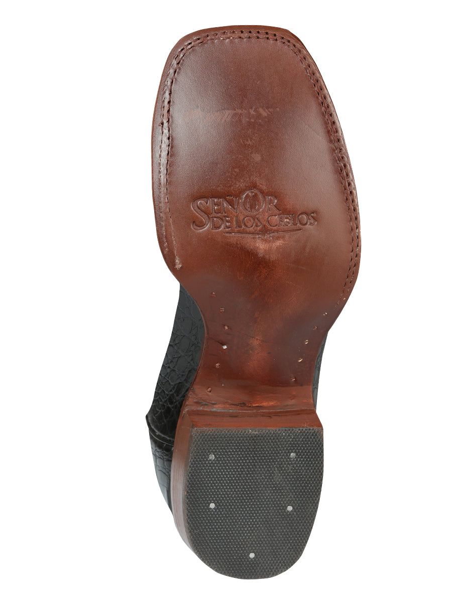El General Rodeo - Printed Alligator leather boots - Black 44938