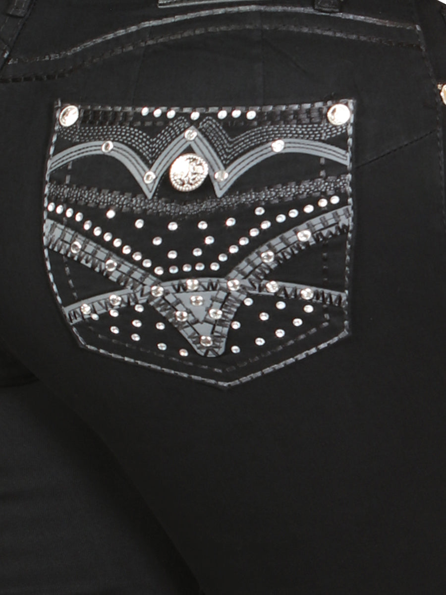 Centenario Hip-Up Bootcut Denim Jeans - Black 45319