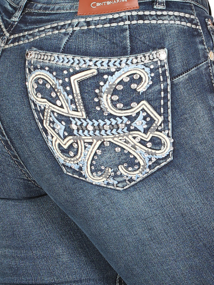 Centenario Hip-Up Bootcut Denim Jeans - Dark Blue 45321