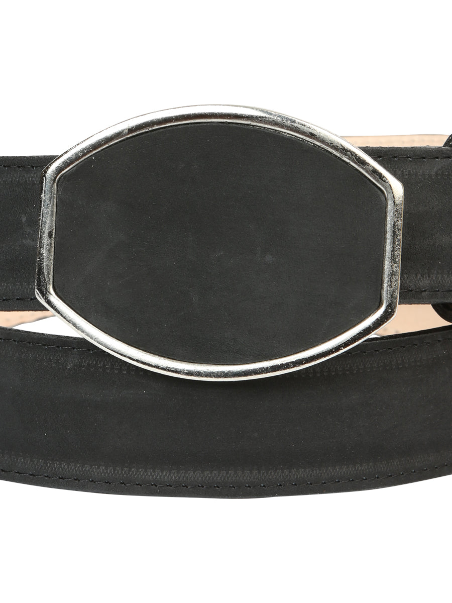 Men’s Western Belt El General Nubuck - Black 45575