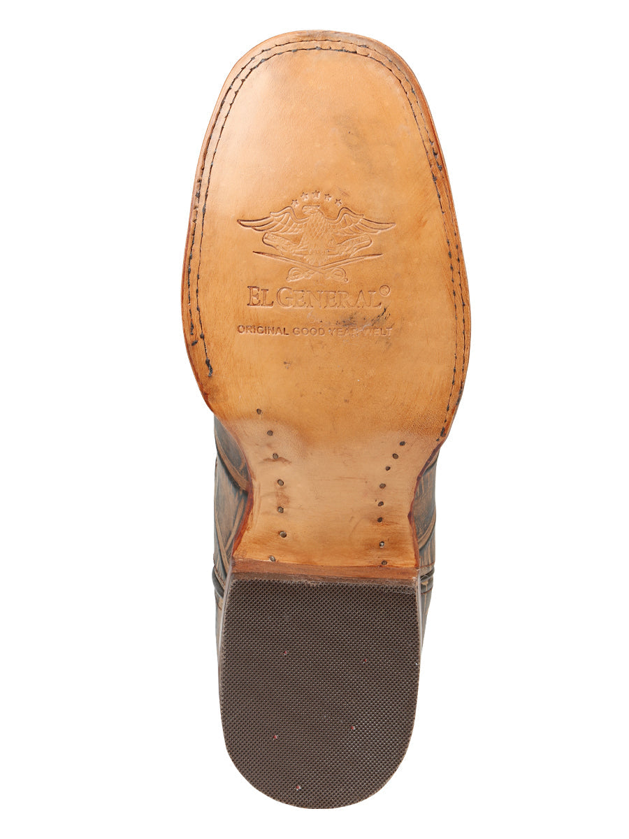El General Men’s Rodeo Boots - Macro Coco Print - Tobacco 45663