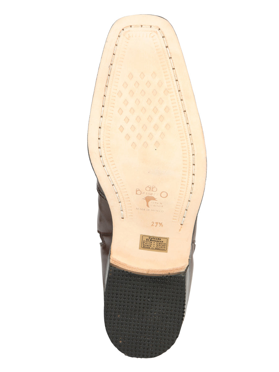 EL Besserro Men's Dress Boot - Goat Leather Brown 45828