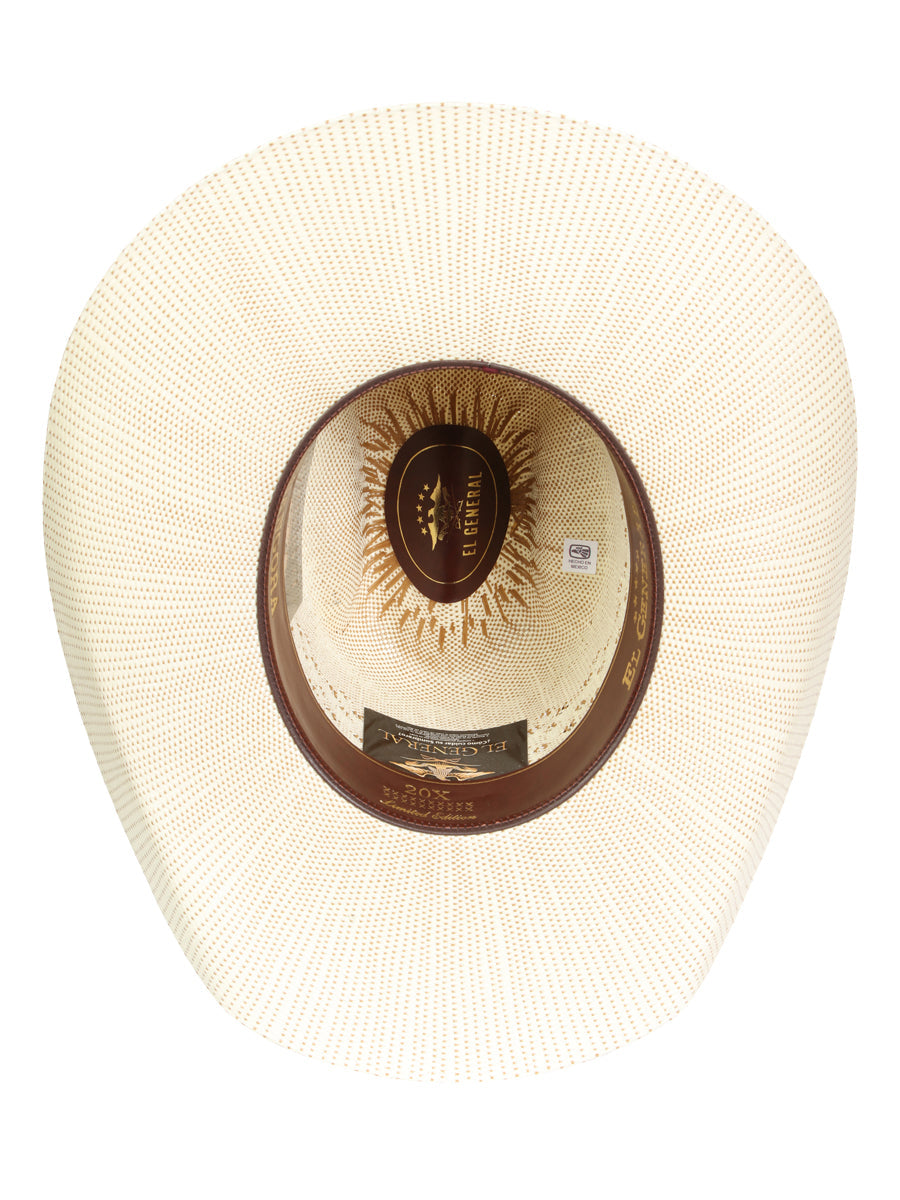 Men's El General 20X Palm Straw Western Hat - Bangora Ringers 45882