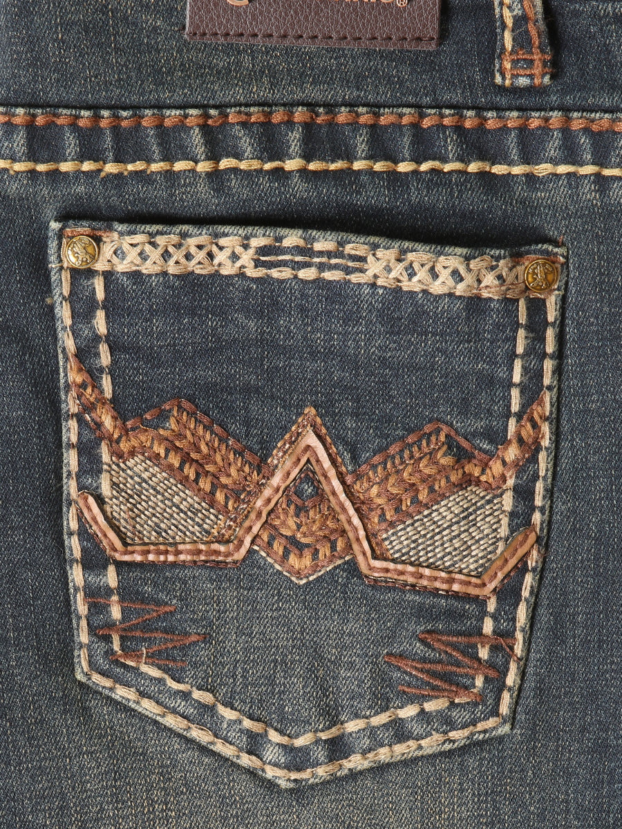 Boys Centenario Premium Bootcut Jeans - Tinted Green Denim 45911