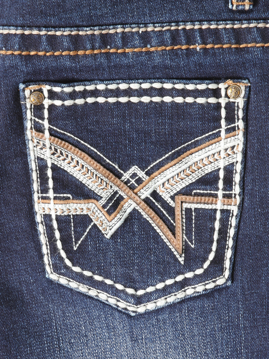 Boys Centenario Premium Bootcut Jeans - Dark Blue Denim 45914