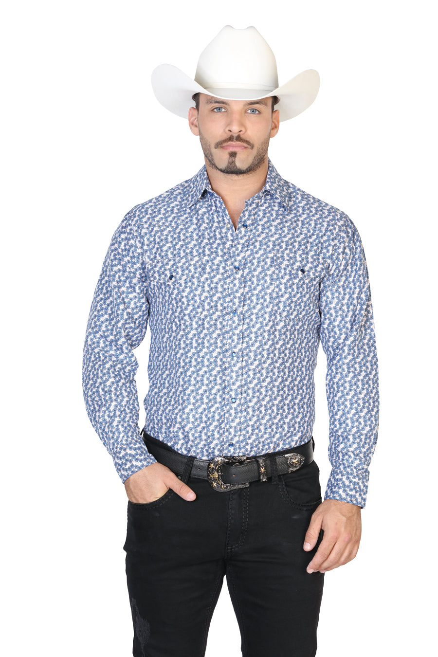 Men's Long Sleeve Denim Shirt El Señor de los Cielos 124806