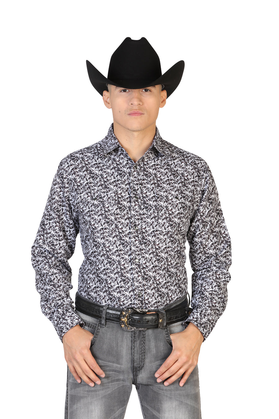 Men's Long Sleeve Denim Shirt El Señor de los Cielos 125223