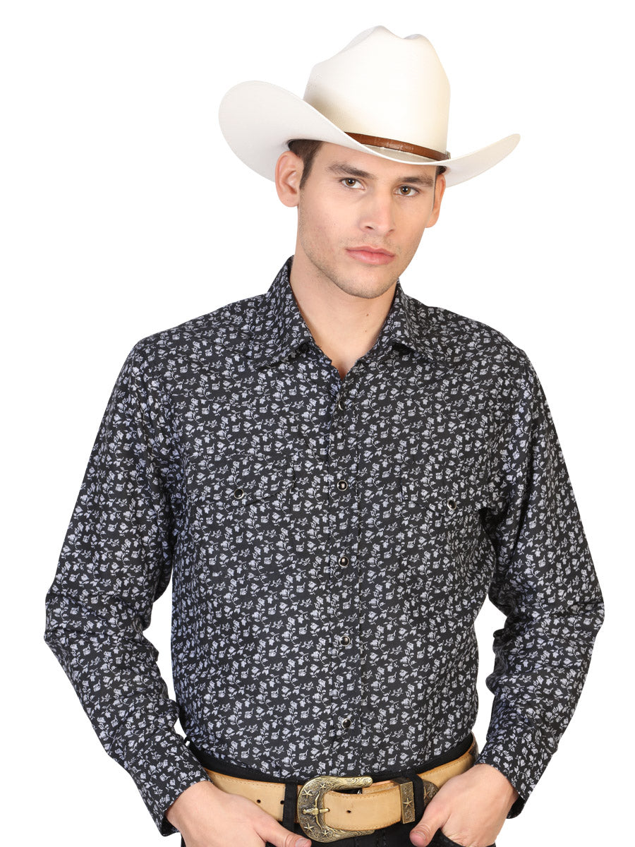 Men's Long Sleeve Denim Shirt El Señor de los Cielos 125308