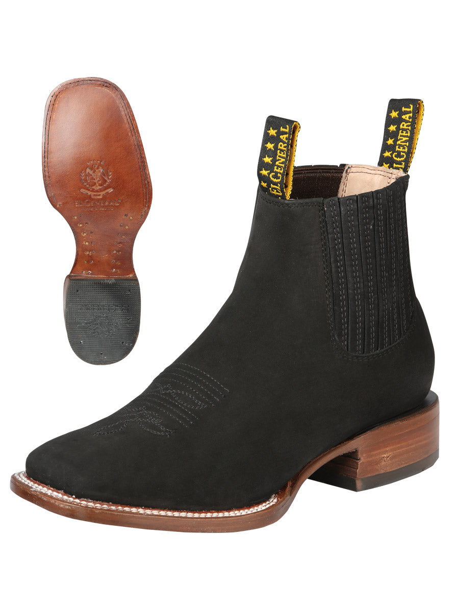 El General Boot Black Nubuck 128094