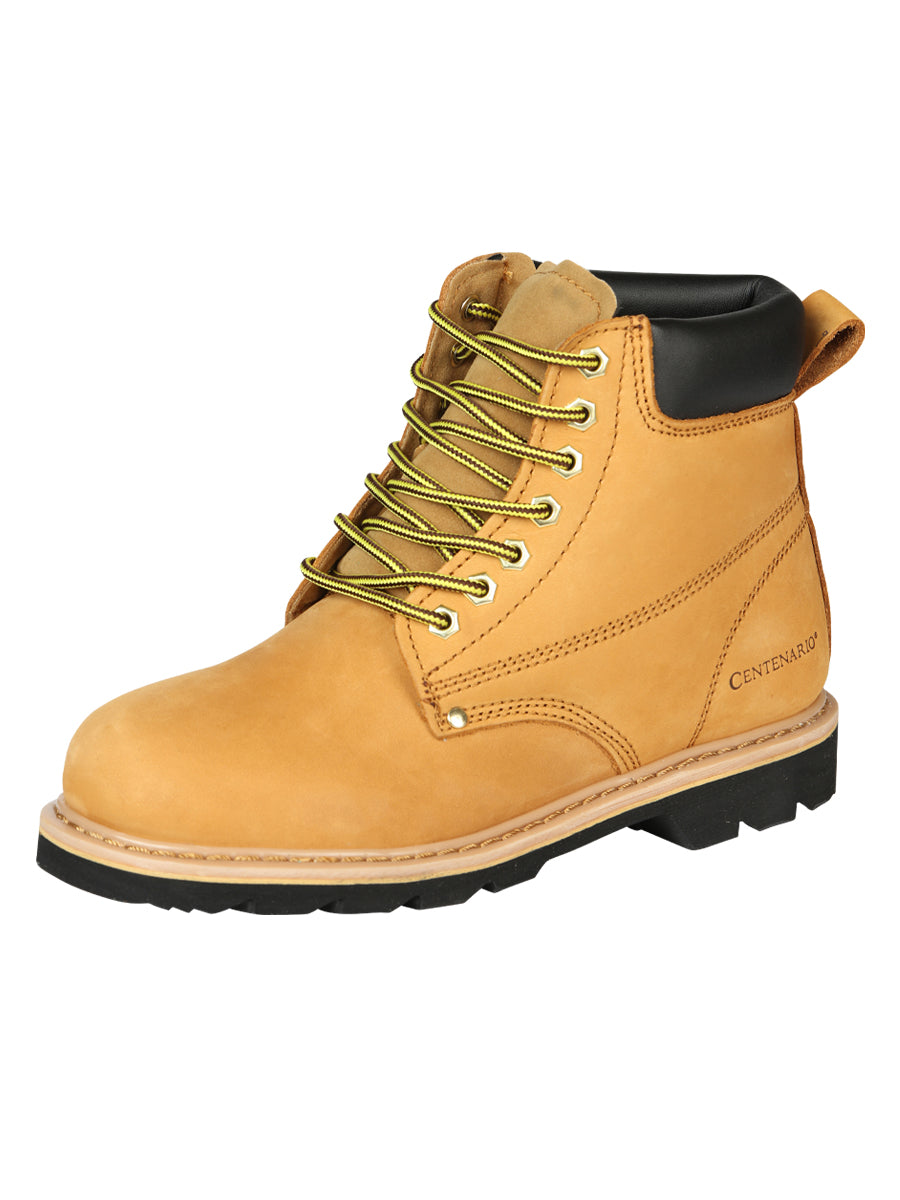 Centenario Work Boots with Laces - Coffee Nubuck 128702