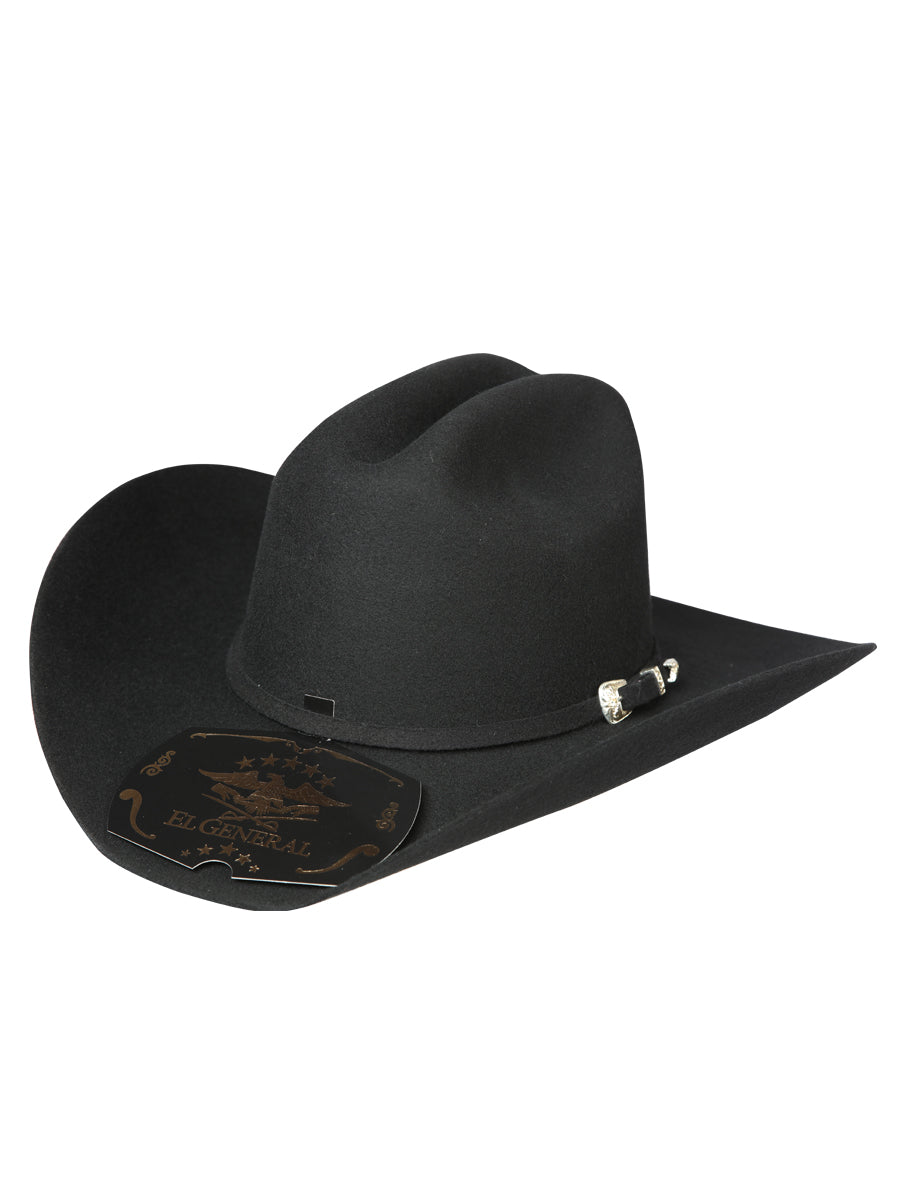 El General Joan Sebastian Cowboy Hat – Black Wool 170600