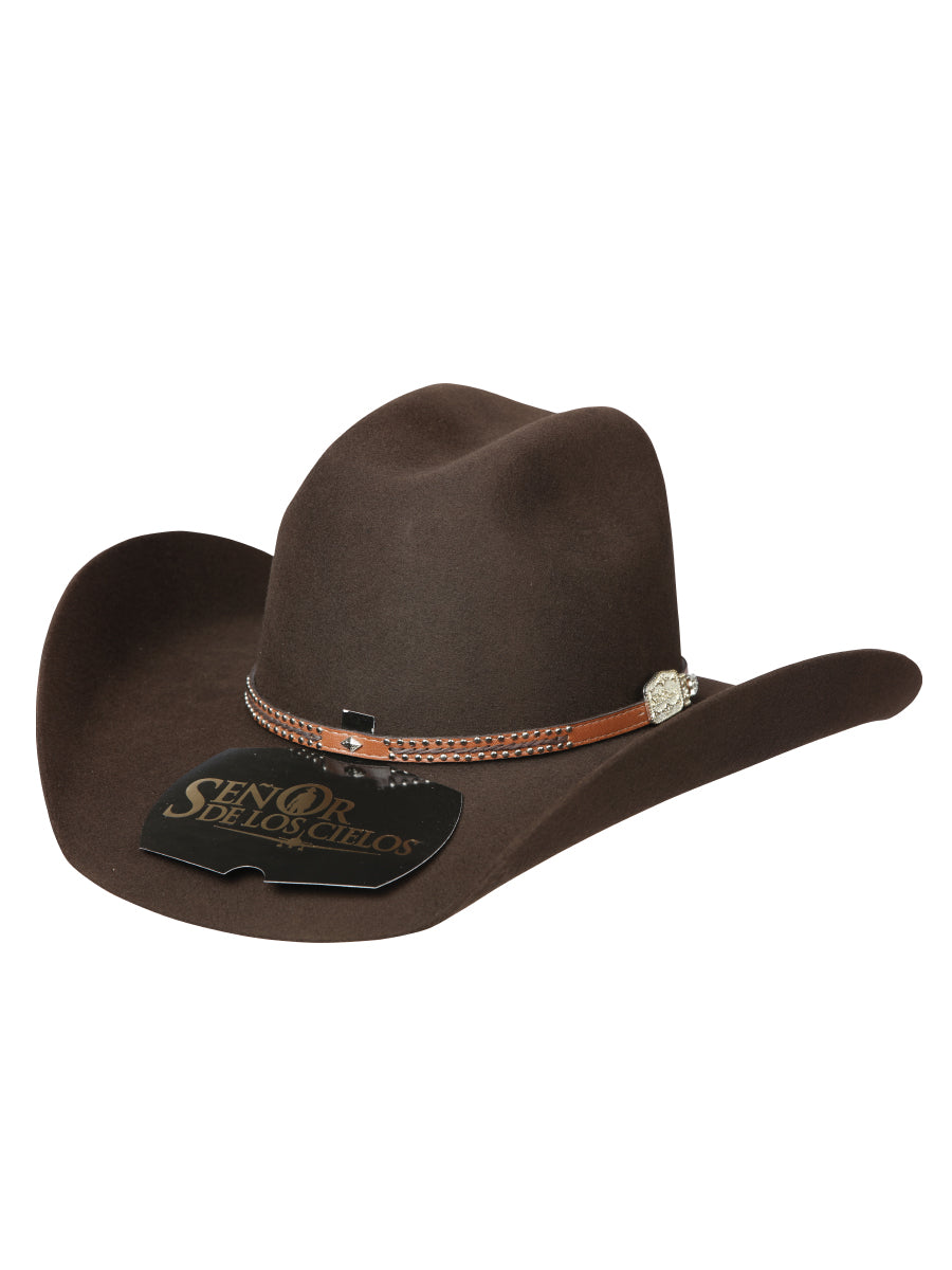 "El Señor de los Cielos" 100X Cowboy Hat – Brown Wool 170604
