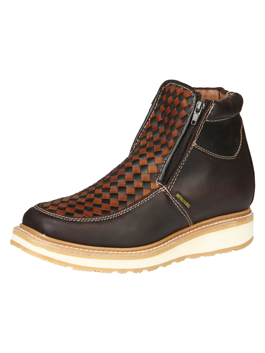 "Buffalo & Bull" Checkered Ankle Work Boot 170893