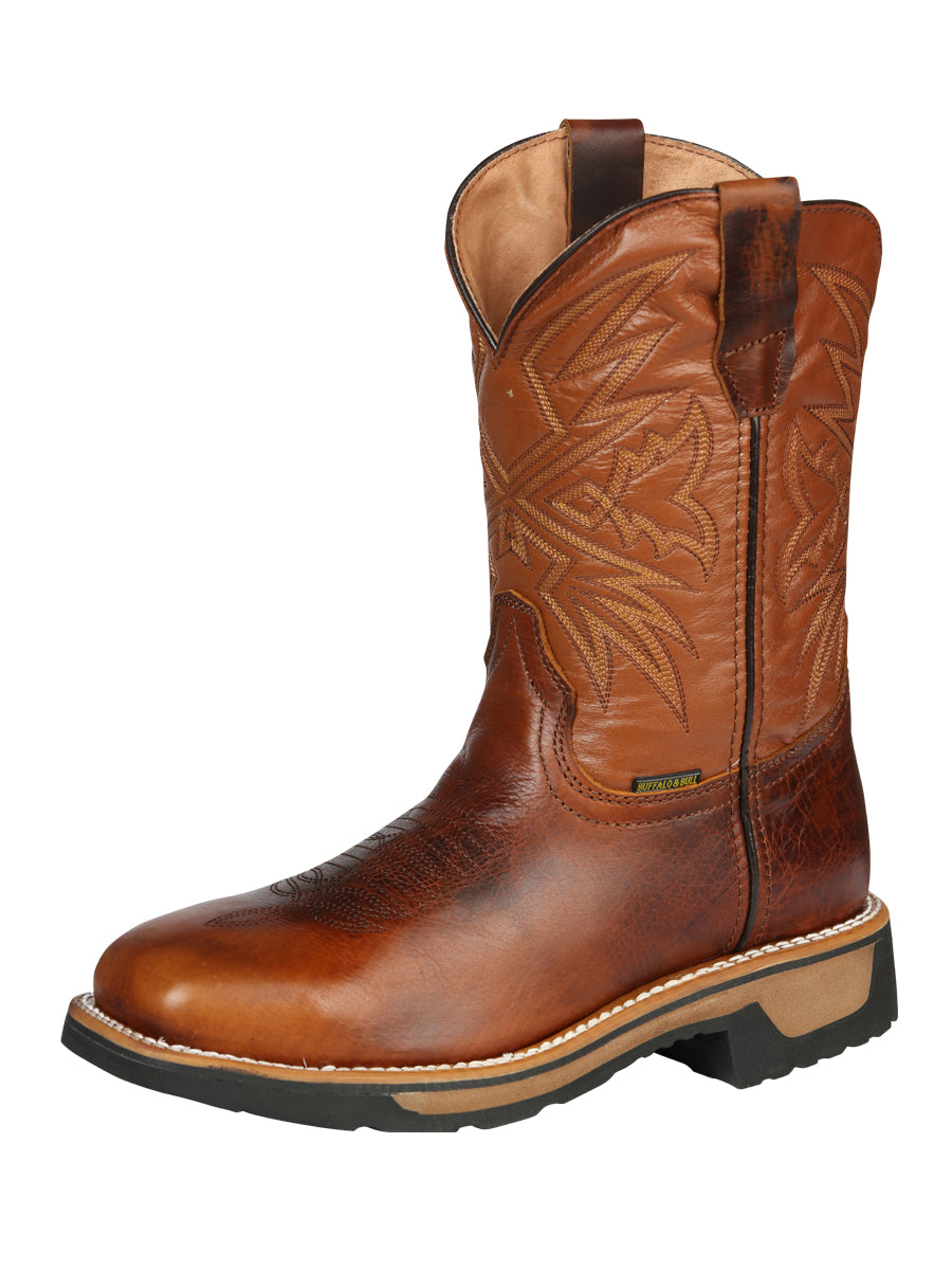 "Buffalo & Bull" Steel Toe Work Boot Honey 170897