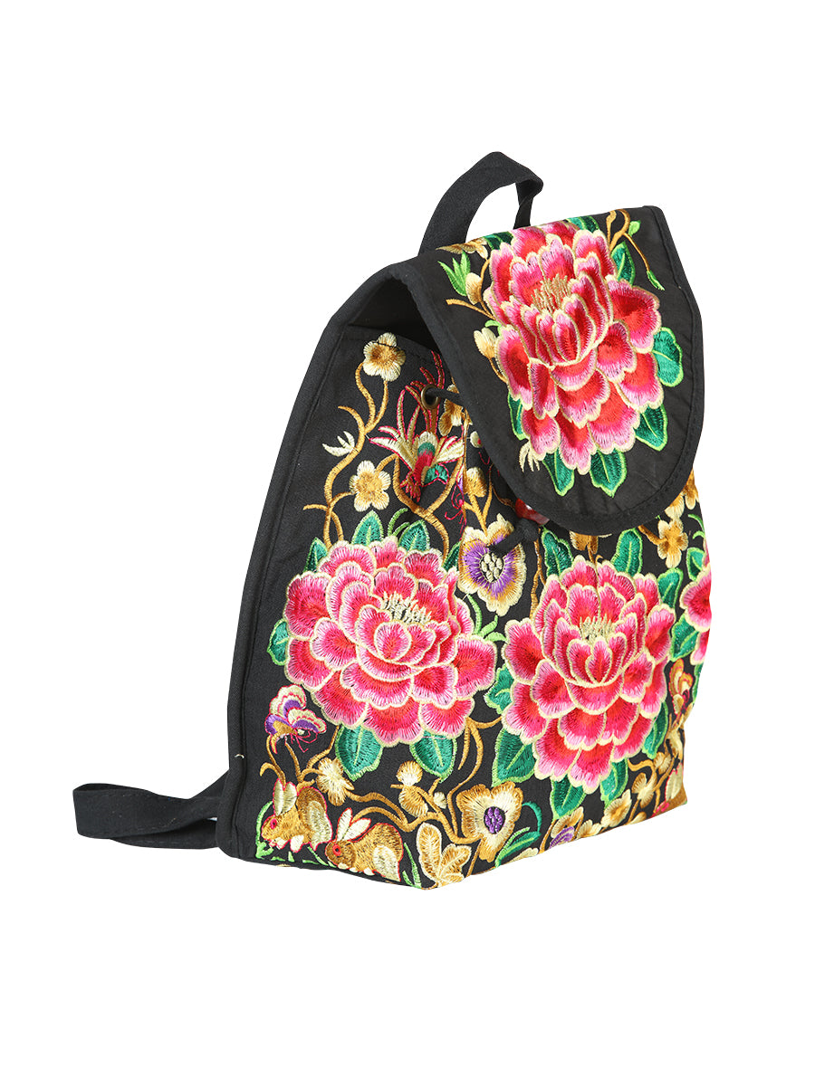 El General Embroidered Backpack-Black/Multicolor 702170