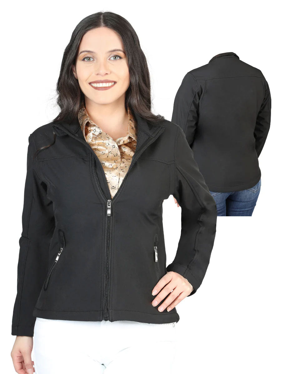 "Centenario" Women's Softshell Jacket- Black 127081