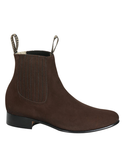 El Besserro Charro Boot - Dark Brown Nobuck 206
