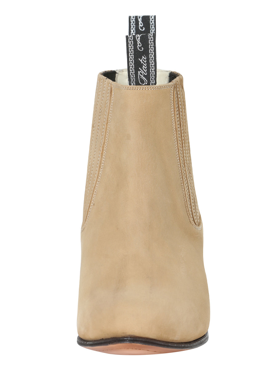 El Canelo Charro Ankle Boot - Nobuck Arena Cowhide Leather 228