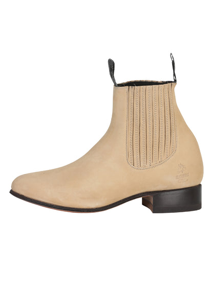 El Canelo Charro Ankle Boot - Nobuck Arena Cowhide Leather 228