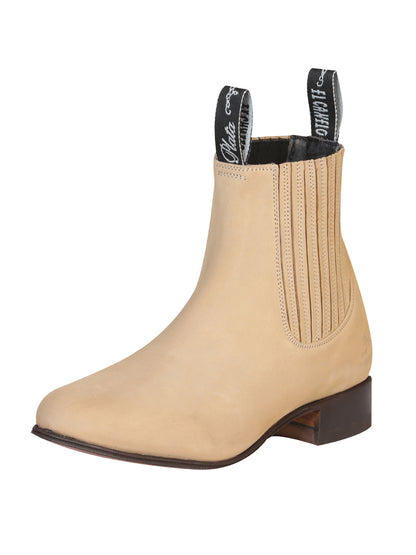 El Canelo Charro Ankle Boot - Nobuck Arena Cowhide Leather 228