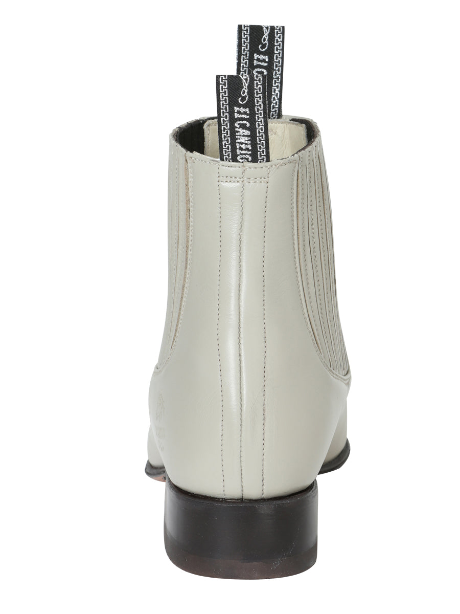 El Canelo - Charro Ankle Boot - Oyster 233