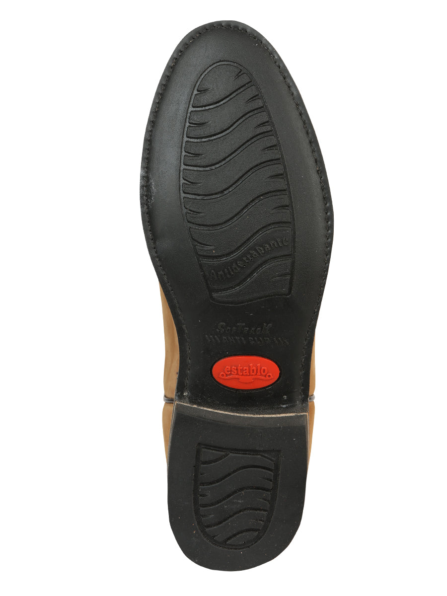 Establo Men's Work Boot - Leather Nobuck - Cinnamon 303