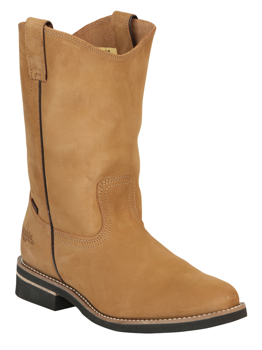 Establo Men's Work Boot - Leather Nobuck - Cinnamon 303