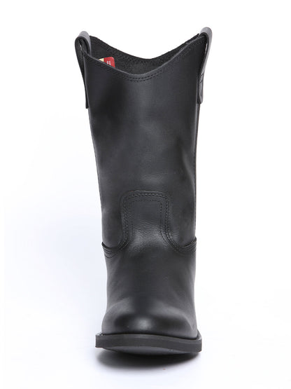 Establo Men's Work Boot - Leather Grasso -  Black 311