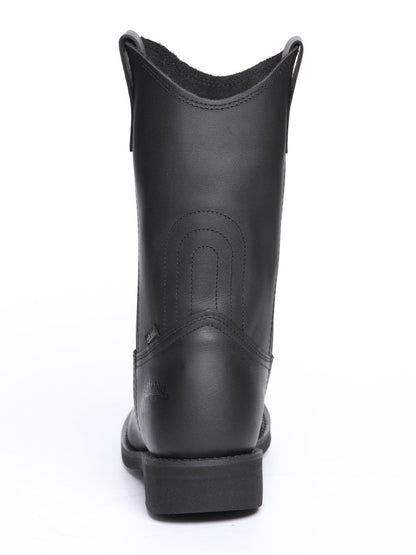 Establo Men's Work Boot - Leather Grasso -  Black 311