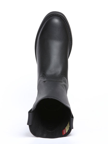 Establo Men's Work Boot - Leather Grasso -  Black 311