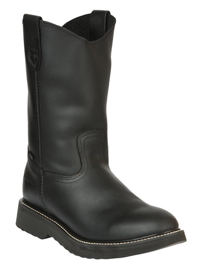 Establo Men’s Work Boot Grasso Leather

 - Black 312