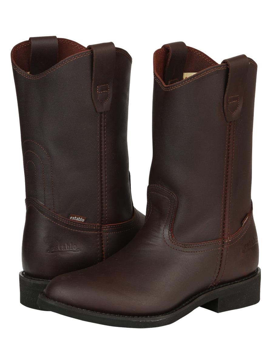 Establo Men's Work Boot - Leather  Grasso - Shedron 316