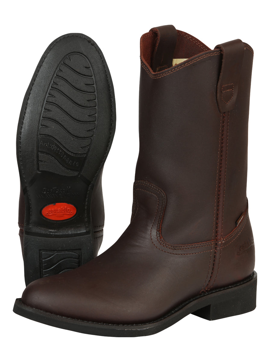 Establo Men's Work Boot - Leather  Grasso - Shedron 316