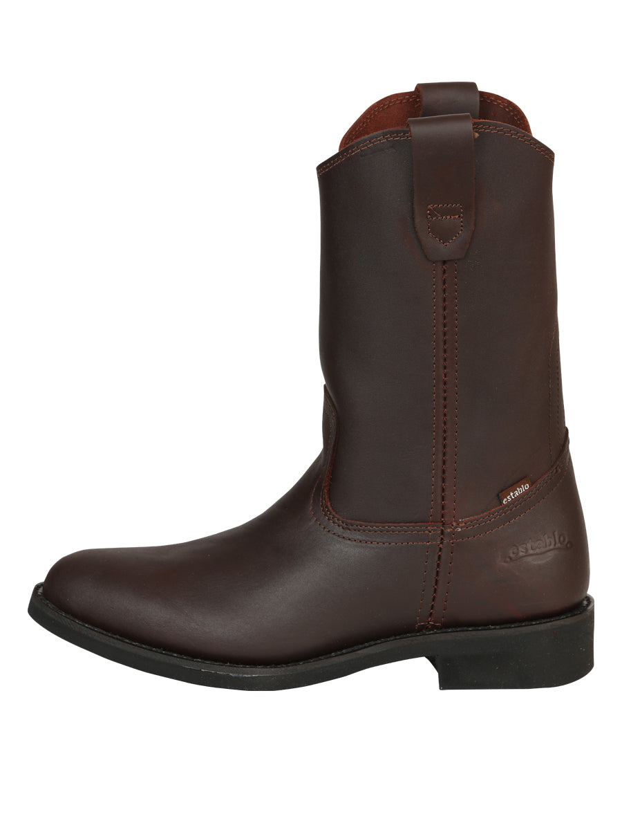Establo Men's Work Boot - Leather  Grasso - Shedron 316