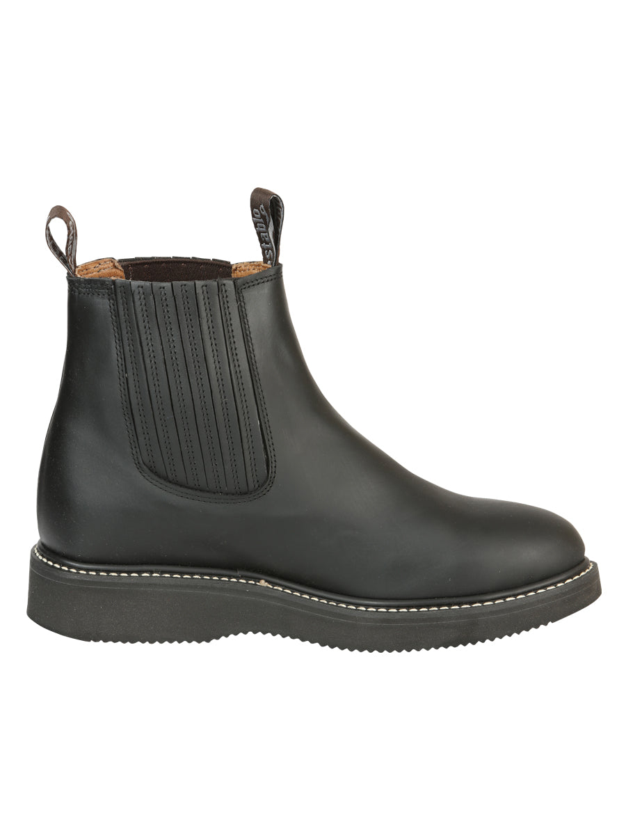 Establo Men’s Work Ankle Boot - Grasso Leather

 - Black 320