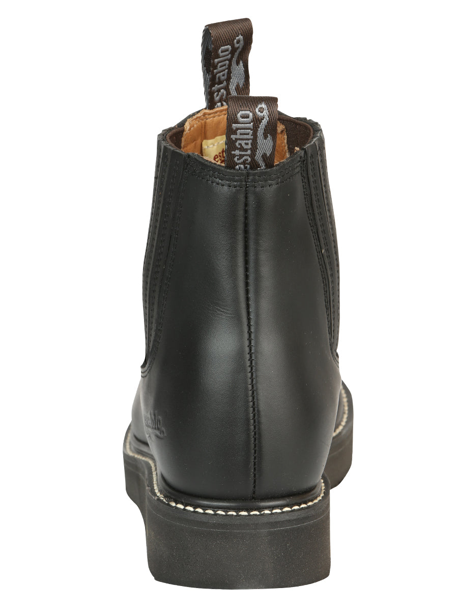 Establo Men’s Work Ankle Boot - Grasso Leather

 - Black 320