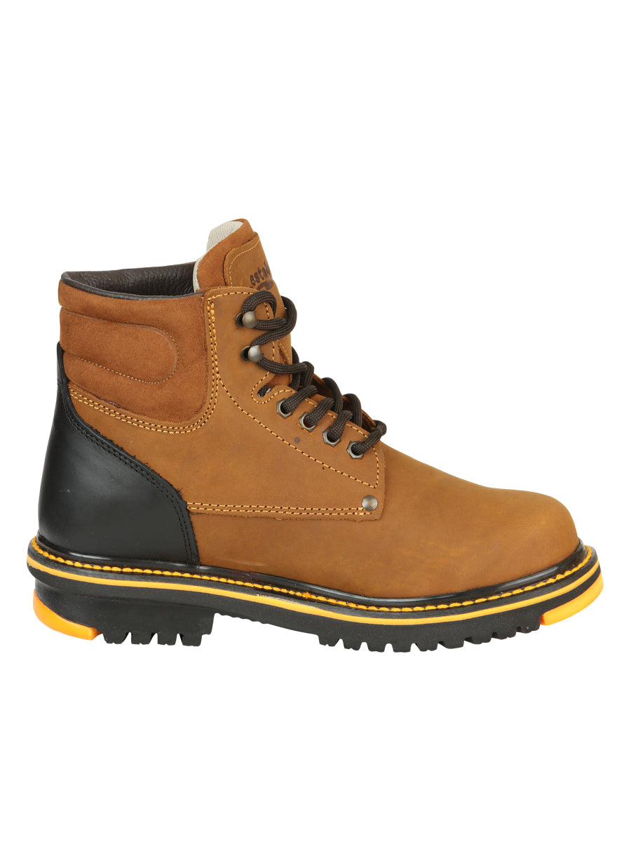 Establo Men’s Work Ankle Boot Mango/Black Lace-Up

 13359