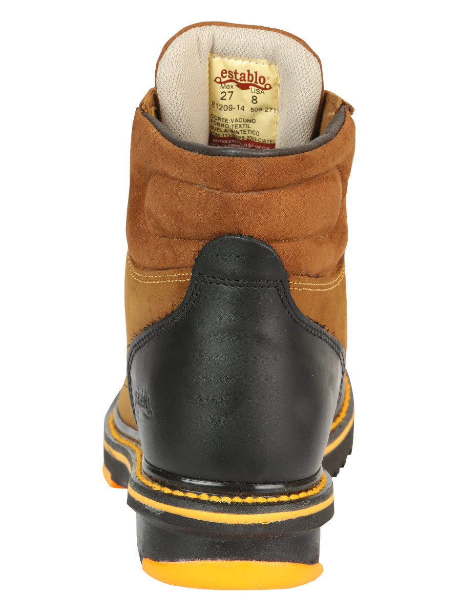 Establo Men’s Work Ankle Boot Mango/Black Lace-Up

 13359