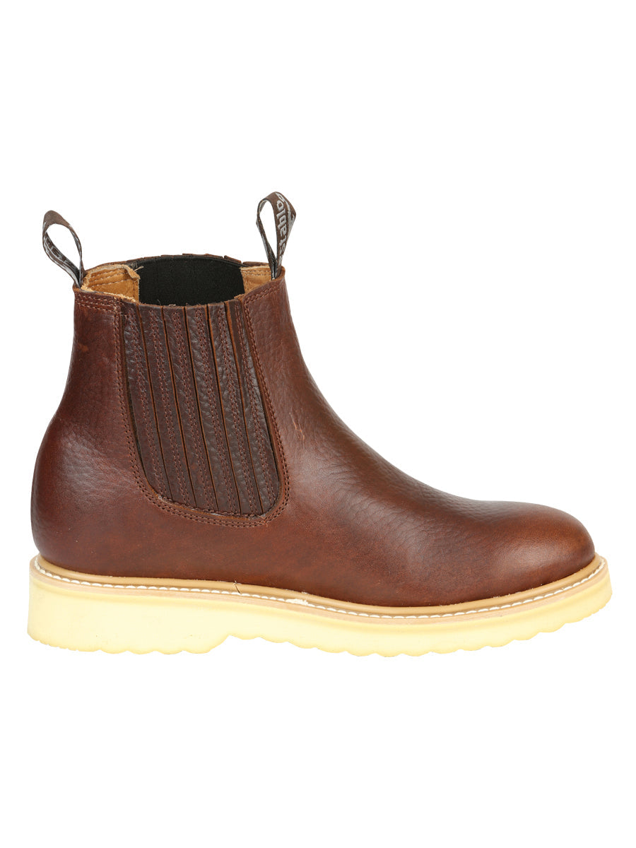 Establo Men’s Work Ankle Boot - Bull Fight Leather - Honey 22953