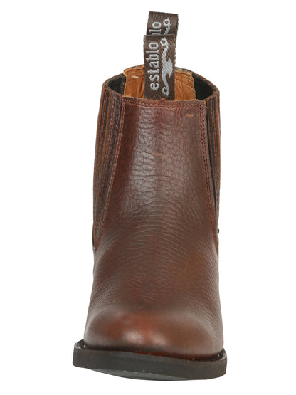 Establo Men’s Work Ankle Boot - Bull Fight Leather - Honey 22954