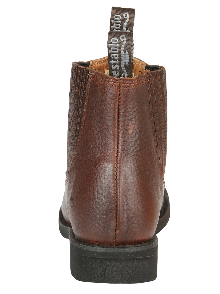 Establo Men’s Work Ankle Boot - Bull Fight Leather - Honey 22954