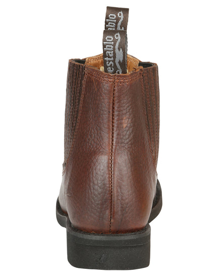 Establo Men’s Work Ankle Boot - Bull Fight Leather - Honey 22954