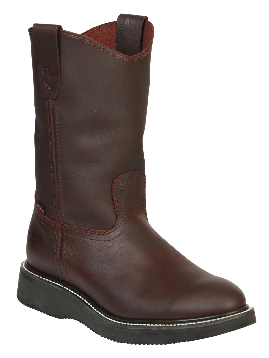 Establo Men’s Work Boot Grasso Leather

 - Vino 24962