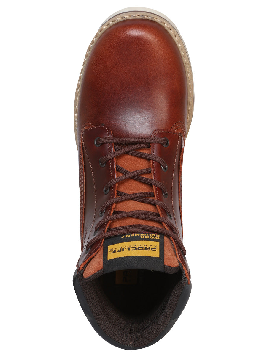 Procliff Womens/Youth Protection Pull Up Work Boot- Wine 35201