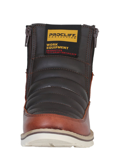 Procliff Pull Up Work Boot- Wine 35205