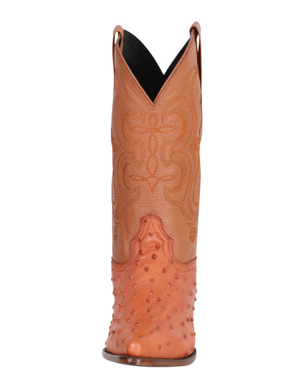 Cowboy boot  El Senor de los Cielos - Imitation Ostrich - Cognac  40835