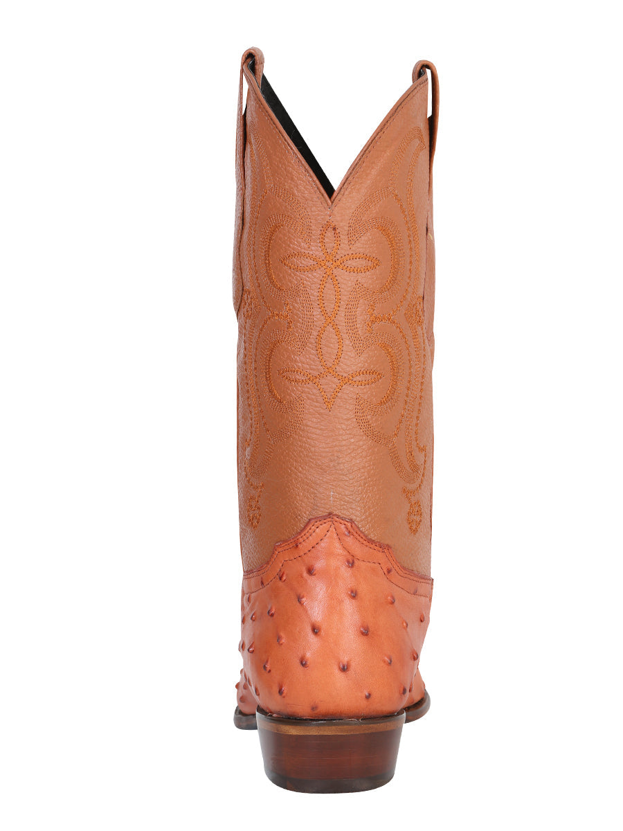 Cowboy boot  El Senor de los Cielos - Imitation Ostrich - Cognac  40835